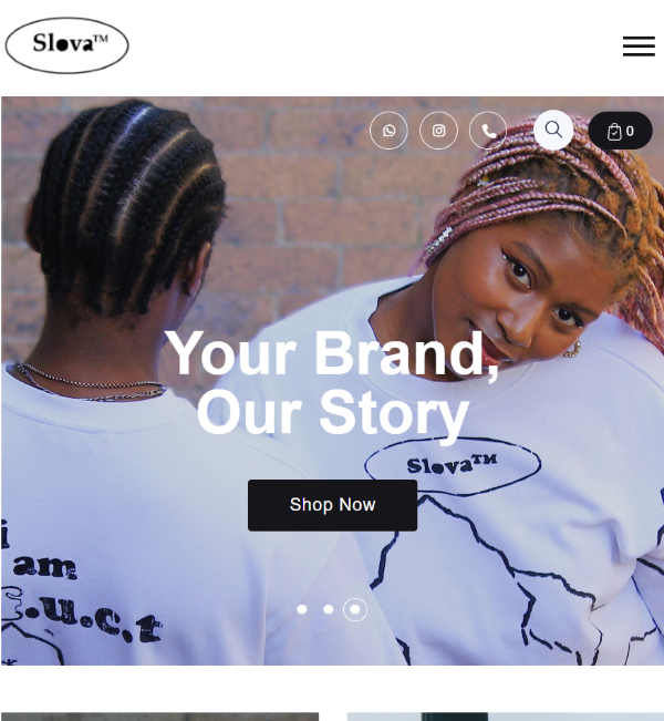 Slova website project screenshot